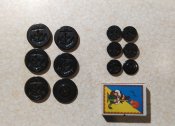 Пуговицы для морских бушлатов Rothco Peacoat Buttons 8+8шт