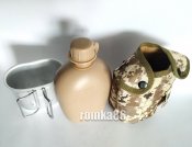 Фляга с подстаканником тактическая, военная, туристическая