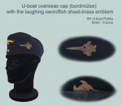 Комплект обшивы  на пилотку Кригсмарине(Подводники)