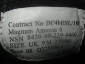 Берцы армия Великобритания летние облегченные чёрные (пустынка) Magnum Amazon 6 р.9M (лот №50)