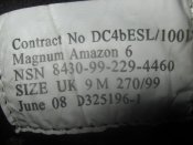 Берцы армия Великобритания летние облегченные чёрные (пустынка) Magnum Amazon 6 р.9M (лот №50)