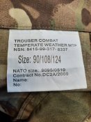 Комплект MTP брюки 90/108/124 + кітель 180/120. Британія. Новий товар.