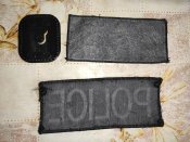 Нашивки полиция Великобритании + пластиковое крепление рации