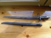 Штык австрийский обр. 1870 г. к винтовке  Верндля обр. 1867 г