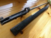Штык австрийский обр. 1870 г. к винтовке  Верндля обр. 1867 г