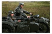 Мотоциклисты с пулеметом Mg34.