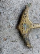 Старий бронзовий штопор ( Якор ) Воронежь 1696. 44 грама.