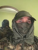 Кепка с камуфляжной сеткой для скрадной охоты или рыбалки