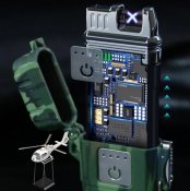 Зажигалка-разжигалка mod. explorer плазменная с usb (двойная дуга). Блиц.