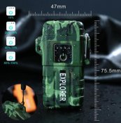 Зажигалка-разжигалка mod. explorer плазменная с usb (двойная дуга). Блиц.