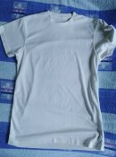 #018 Футболка белая из ткани coolmax