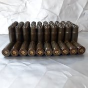 Холостые патроны (20 шт.) 7.62×25. (ППШ, ППС, тт, МР-38/40, Люгер).