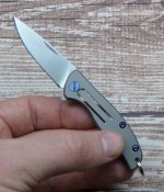 Брелочный нож EDC Titanium D2