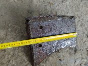Крюк  танка с куском брони   PZ 4