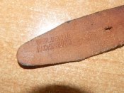 Gebr.Dewald Hachenburg ремень кожаный с латунной пряжкой производителя ранцев для вермахта
