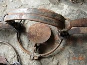 капкан на волка.(1 штука).находка в одном из заброшенных домов.