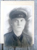 Фотография и увеличенная копия с него+справка с военкомата 1944г о гибели и месте захоронения