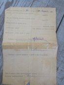 Свидетельсво об освобождении от воинской обязанности 1943г Справка про освобождение и военный билеет