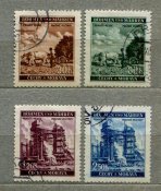 Почтовые марки протектората Богемия и Моравия (4 шт)