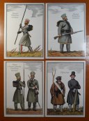 Униформа Российского Императорского войска 1812 г. Цветные глянцевые открытки. 30 шт.