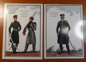 Униформа Российского Императорского войска 1812 г. Цветные глянцевые открытки. 30 шт.