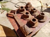 Гайки колёсных ступиц повозок подвод ркка