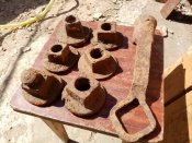 Гайки колёсных ступиц повозок подвод ркка