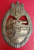Танковый боевой знак в бронзе R.S.