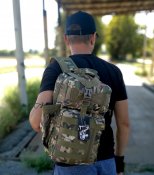 Тактический (военный) однолямочный рюкзак на 16 литров с системой M.O.L.L.E