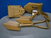 Лопата сапёрная складная BW 27038. Макс Фукс, Германия, койот, в пластиковом чехле.
