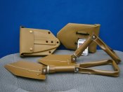 Лопата сапёрная складная BW 27038. Макс Фукс, Германия, койот, в пластиковом чехле.