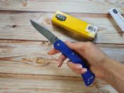 Складной нож от компании Buck модель 110 Slim Hunter Select (Blue) оригинал.