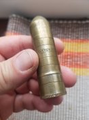 Бензиновая зажигалка на войну в виде снаряда