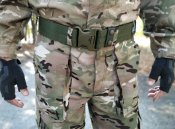 Тактический брючной ремень с фиксатором Blackhawk tactical (олива)