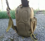 Тактический (военный) однолямочный рюкзак на 16 литров с системой M.O.L.L.E (койот)