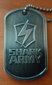 Личный жетон, подвеска Shark Army, новый, Великобритания