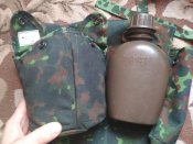 РПС (сумка-сухарка, ременно-плечевая система, фляга с чехлом) камуфляж Флектарн, армия Бельгия. №21