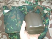 РПС (сумка-сухарка, ременно-плечевая система, фляга с чехлом) камуфляж Флектарн, армия Бельгия. №21