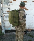 Тактический городской рюкзак с системой M.O.L.L.E (олива)