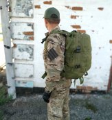 Тактический городской рюкзак с системой M.O.L.L.E (олива)