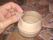 Военная складная пластиковая кружка Wildo Fold-A-Cup. Дезерт. Чашка-миска объём 200 ml