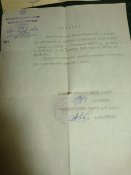 Трудовая книжка 1945 г+справка с воинской части и др.