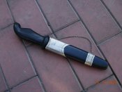 нож охотничий СССР.отличный нож.тяжелый на вес.сталь толщина 3-4 мм.очень добротно