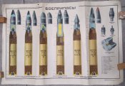 Плакаты СССР Боеприпасы к пушкам 57 и 76 мм + бонус