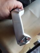 Антуражная немецкая пепельница на войну с рекламой сигарет