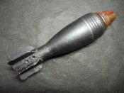 Макет минометной мины 50 мм с МП бакелитовым.