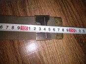 Ремень поясной олива текстиль с метал.пряжкой Bundes. Бундесвер, 108см. (лот №30)