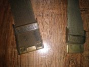 Ремень поясной олива текстиль с метал.пряжкой Bundes. Бундесвер, 100см. (лот №35)