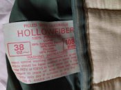 Спальный мешок, зимний, олива, наполнитель "Hollowfiber"
