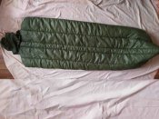 Спальный мешок, зимний, олива, наполнитель "Hollowfiber"